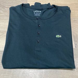 Classic crew neck black Lacoste long sleeve
